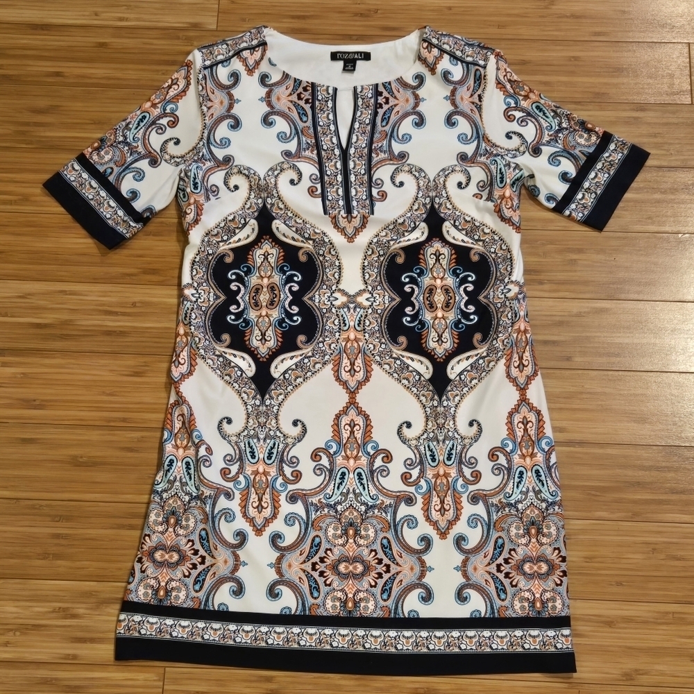 Roz & Ali Paisley Print Dress